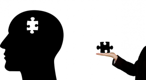 Missing puzzle piece from silhouette of head found for counseling information